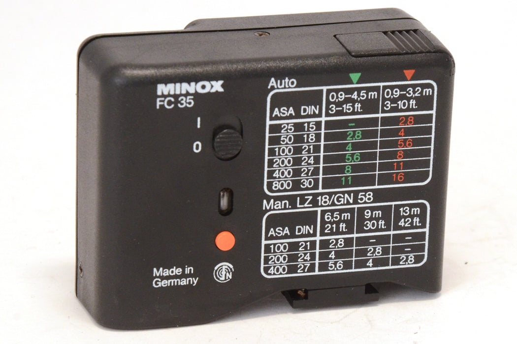 Minox Flash FC 35 con Custodia e Documenti Funziona Bene