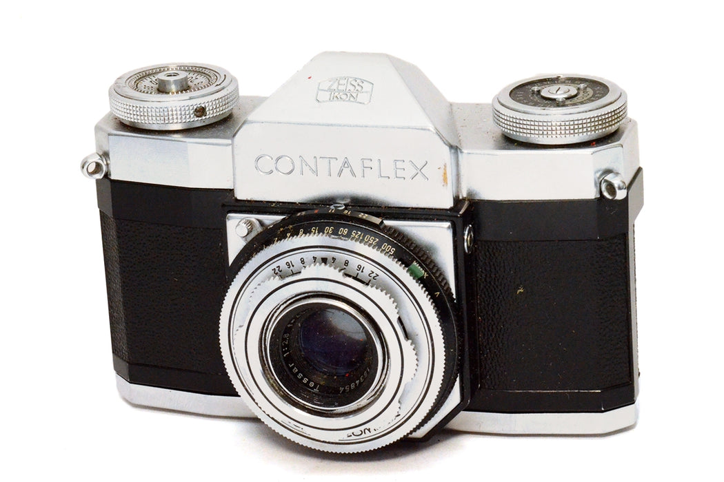 Fotocamera analogica Contaflex + ob.Tessar 45mm f2.8 matr.1534854