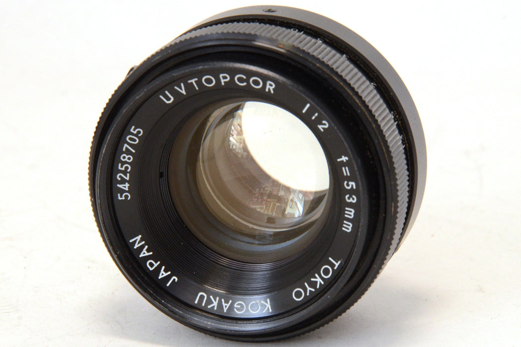 UV TOPCOR Tokyo Kagaku Topcon 1:2 / 53mm Obiettivo No Autofocus con Custodia