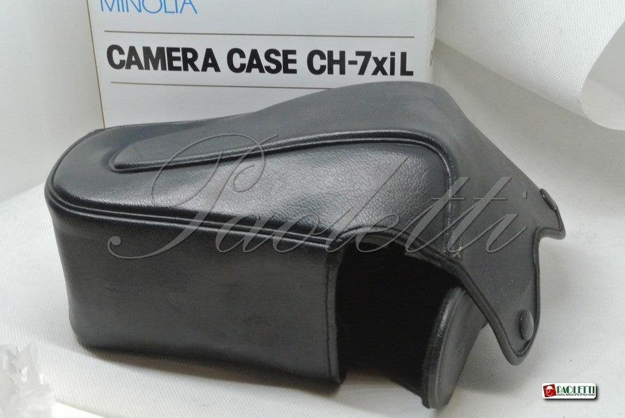 Minolta Borsa Pronto in pelle nera CH-7XIl Usata