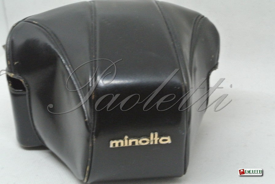 Minolta Borsa pronto in pelle nera per SRT101 Usata