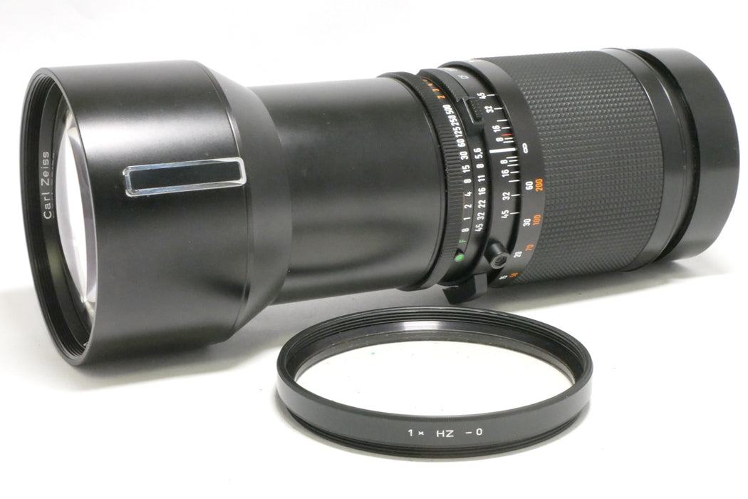 Hasselblad Carl Zeiss Tele-Tessar CF 350mm F5.6 T* Con Paraluce, Tappi e Borsa