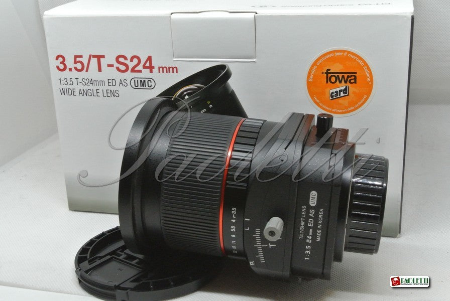 Samyang per Nikon 1:3.5 T-S 24 mm ED AS UMC Usato