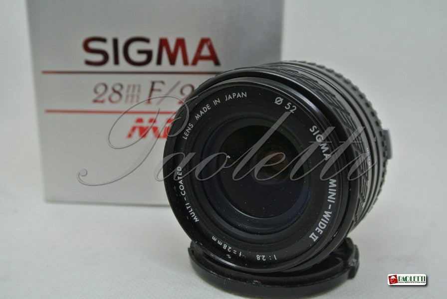 Sigma per Olympus Mini-Wide II 1:2.8 28 mm per Olympus OM Usato