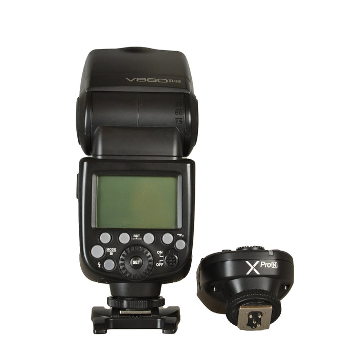 GODOX V860 II FLASH + TRIGGER XPRO N PER NIKON - USATO